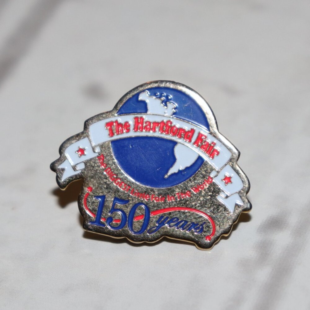 🎡 Hartford Fair 150 Years Lapel Pin · “The Biggest Little Fair in the World” ·